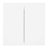 Выключатель двухклавишный Мия (белая магнолия) / Stekker RSW10-3104-01