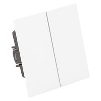 Выключатель двухклавишный Мия (белая магнолия) / Stekker RSW10-3104-01