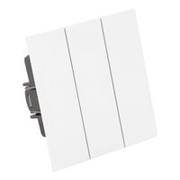 Выключатель трехклавишный Мия (белая магнолия) / Stekker RSW10-3108-01