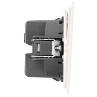 Выключатель трехклавишный Мия (белая магнолия) / Stekker RSW10-3108-01