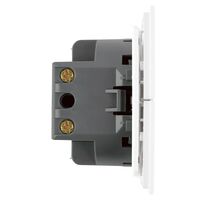 Выключатель двухклавишный c индикатором Мия (белая магнолия) / Stekker RSW10-3102-01