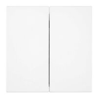 Переключатель двуклавишный Мия (белая магнолия) / Stekker RSW10-3107-01