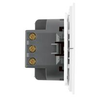 Переключатель двуклавишный Мия (белая магнолия) / Stekker RSW10-3107-01