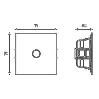Розетка TV Мия (белая магнолия) / Stekker RST00-3108-01