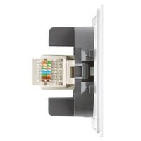 Розетка RJ-45 Мия (белая магнолия) / Stekker RST00-3117-01