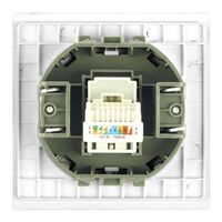 Розетка RJ-45 Мия (белая магнолия) / Stekker RST00-3117-01