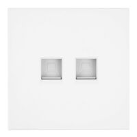 Розетка RJ-45 двойная Мия (белая магнолия) / Stekker RST00-3111-01