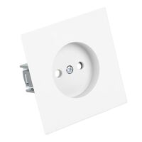 Розетка без заземления с защитной шторкой Мия (белая магнолия) / Stekker RST16-3109-01