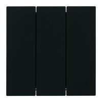 Выключатель трехклавишный Мия (черный бархат) / Stekker RSW10-3108-05