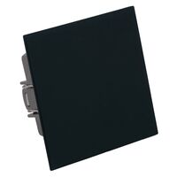 Переключатель одноклавишный Мия (черный бархат) / Stekker RSW10-3105-05