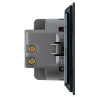 Переключатель одноклавишный Мия (черный бархат) / Stekker RSW10-3105-05