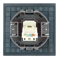 Розетка RJ-45 Мия (черный бархат) / Stekker RST00-3117-05