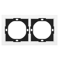 Рамка на 2 поста Мия (белая магнолия) / Stekker PFR00-3002-01