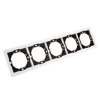 Рамка на 5 постов Мия (белая магнолия) / Stekker PFR00-3005-01
