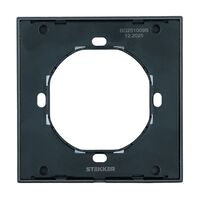 Рамка на 1 пост Мия (черный бархат) / Stekker PFR00-3001-05