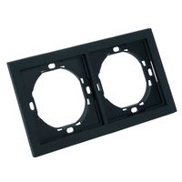 Рамка на 2 поста Мия (черный бархат) / Stekker PFR00-3002-05