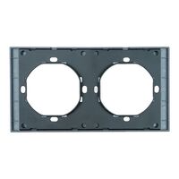 Рамка на 2 поста Мия (черный бархат) / Stekker PFR00-3002-05