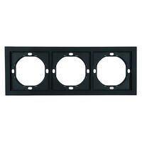 Рамка на 3 поста Мия (черный бархат) / Stekker PFR00-3003-05