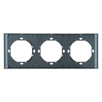 Рамка на 3 поста Мия (черный бархат) / Stekker PFR00-3003-05