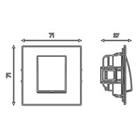 Кабельный вывод Мия (черный бархат) / Stekker RST00-3119-05