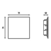 Заглушка Мия (черный бархат) / Stekker RST00-3116-05