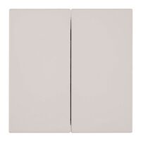 Выключатель двухклавишный Мия (пудровый жемчуг) / Stekker RSW10-3104-08