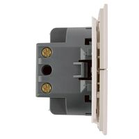 Выключатель двухклавишный Мия (пудровый жемчуг) / Stekker RSW10-3104-08