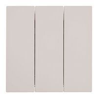 Выключатель трехклавишный Мия (пудровый жемчуг) / Stekker RSW10-3108-08