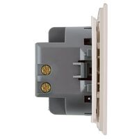 Переключатель одноклавишный Мия (пудровый жемчуг) / Stekker RSW10-3105-08