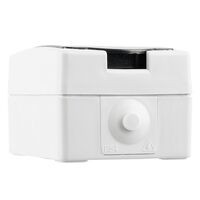 Розетка с заземлением и крышкой Велена (серый/графит) / Stekker PST16-11-54