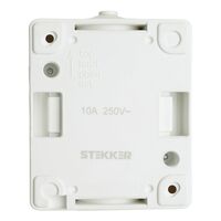 Переключатель одноклавишный Велена (серый/графит) / Stekker PSW10-112-54