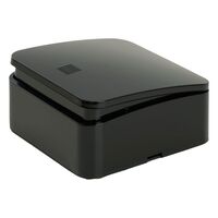 Выключатель одноклавишный с подсветкой София (черный) / Stekker MSW10-11-20-02