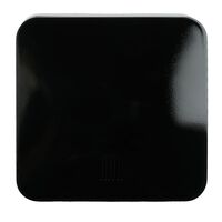 Выключатель одноклавишный с подсветкой София (черный) / Stekker MSW10-11-20-02