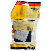 Выключатель двухклавишный с подсветкой София (черный) / Stekker MSW10-21-02