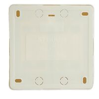 Розетка на 4 гнезда с заземлением, квадрат София (белый) / Stekker MST16-14S-01