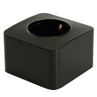 Розетка с заземлением София (черный) / Stekker MST16-11-02