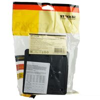 Розетка на 4 гнезда без заземления, квадрат София (черный) / Stekker MST10-14S-02