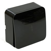 Переключатель одноклавишный София (черный) / Stekker MSW10-12-02