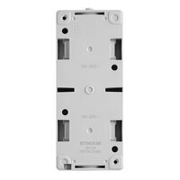 Розетка двойная вертикальная с заземлением и крышкой Велена (серый/графит) / Stekker PST16-12-54V