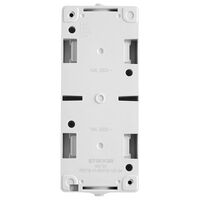 Блок вертикальный: розетка с/з и крышкой и выключатель одноклавишный Велена (серый/графит) / Stekker PST16-11-54V/10-111-54