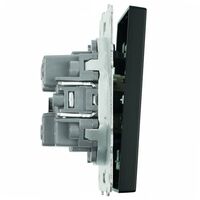 Выключатель одноклавишный Эмили (черный уголь) / Stekker RSW10-5103-05