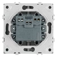 Выключатель двухклавишный Эмили (черный уголь) / Stekker RSW10-5104-05