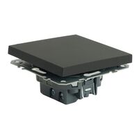 Переключатель одноклавишный Эмили (черный уголь) / Stekker RSW10-5105-05