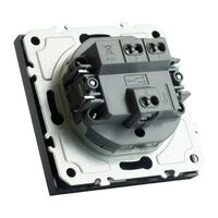 Переключатель одноклавишный Эмили (черный уголь) / Stekker RSW10-5105-05