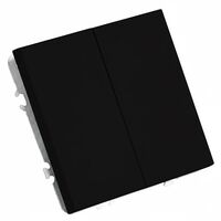 Переключатель двухклавишный Эмили (черный уголь) / Stekker RSW10-5107-05