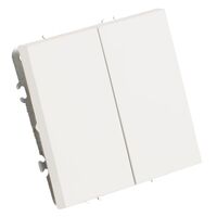 Переключатель перекрестный двухклавишный Эмили (белый фарфор) / Stekker RSW10-5111-01