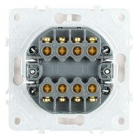 Переключатель перекрестный двухклавишный Эмили (белый фарфор) / Stekker RSW10-5111-01