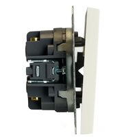 Переключатель перекрестный двухклавишный Эмили (белый фарфор) / Stekker RSW10-5111-01