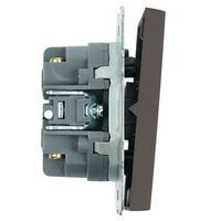 Переключатель перекрестный двухклавишный Эмили (антрацит) / Stekker RSW10-5111-09