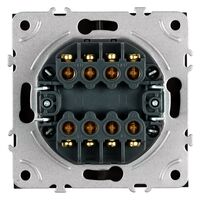 Переключатель перекрестный двухклавишный Эмили (платиново-серый) / Stekker RSW10-5111-10